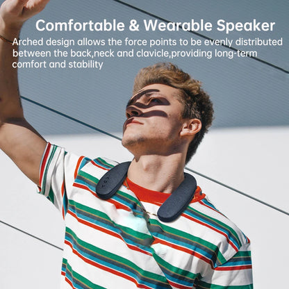 Wearable Neckband Bluetooth Speaker - 3D Stereo Sound