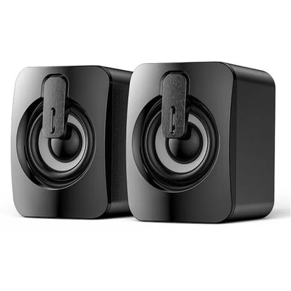 USB Computer Speakers with LED Lights - HiFi Stereo
