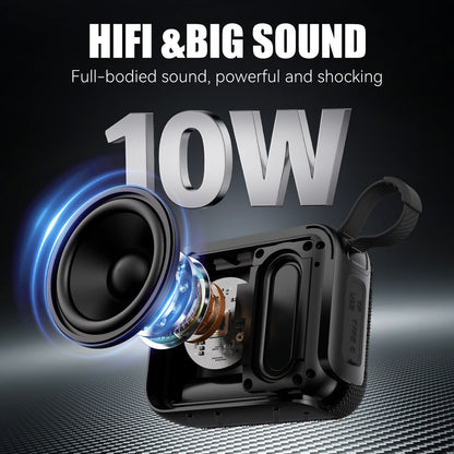 10W Waterproof Bluetooth Speaker - 30 Hour Battery Life