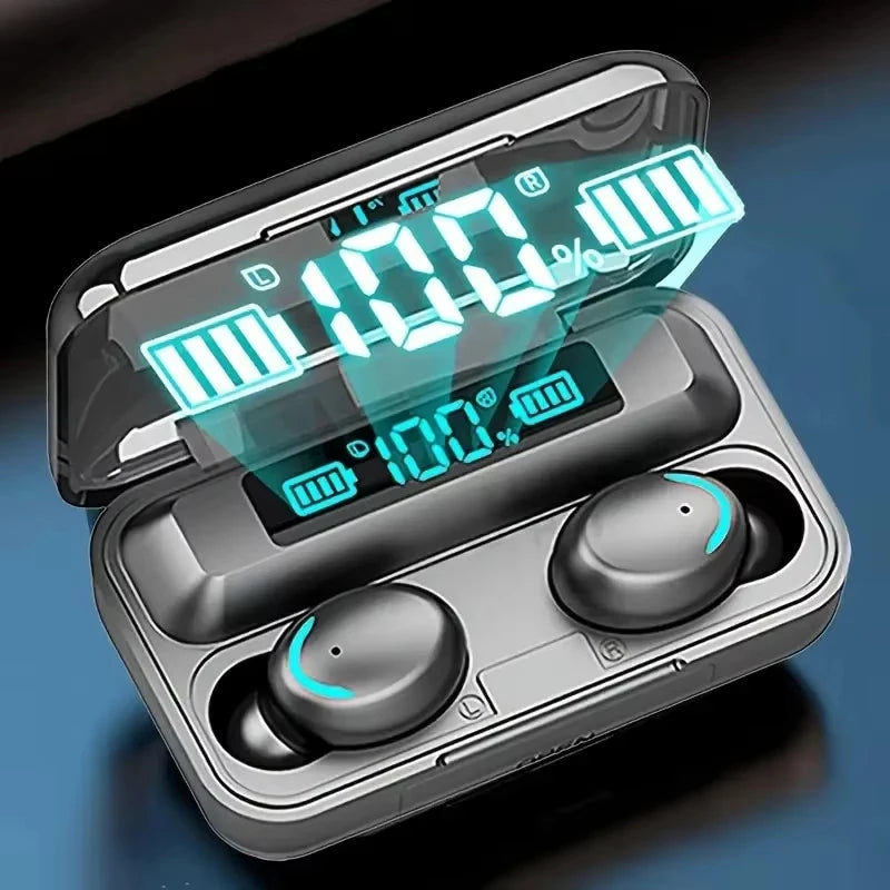 Wireless Bluetooth Earphones TWS Headphones LED Digital Display Binaural Headset Waterproof HD Calling Noise Reduction Headphone