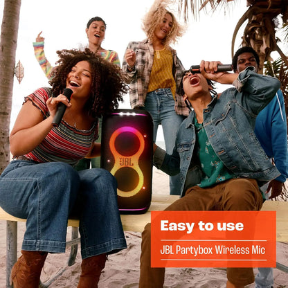 JBL PartyBox Authentic Authorization Portable Handheld Wireless Mic Adaptive Noise Reduction for Holiday Party Home KTV Karaoke