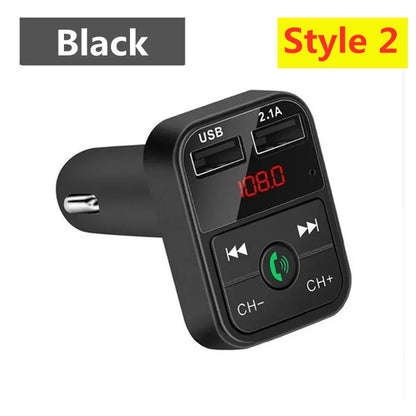 Car Bluetooth FM Transmitter with Dual USB Fast Charger