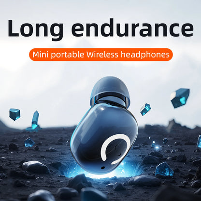 Wireless Headphones Bluetooth Earphones With Mic Headset Single Ear Waterproof Earbuds for Left and Right Ear Wear Ear-Mounted