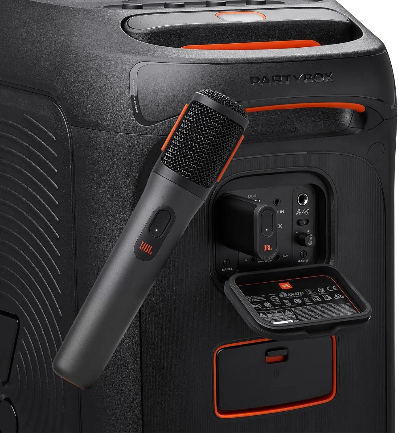 JBL PartyBox Authentic Authorization Portable Handheld Wireless Mic Adaptive Noise Reduction for Holiday Party Home KTV Karaoke