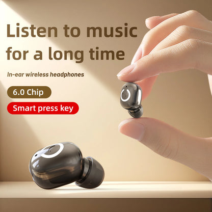 Wireless Headphones Bluetooth Earphones With Mic Headset Single Ear Waterproof Earbuds for Left and Right Ear Wear Ear-Mounted