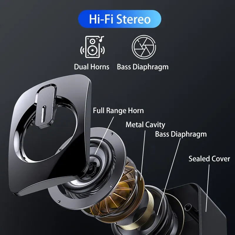 USB Computer Speakers with LED Lights - HiFi Stereo